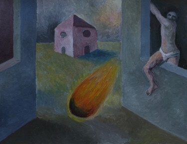 Peinture intitulée "No salgo de una y m…" par Miguel Rojas, Œuvre d'art originale, Huile