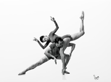 Картина под названием "Danza" - Miguel Angel Lozano Bonora, Подлинное произведение искусства, Акрил Установлен на Деревянная…