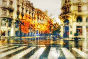 Photographie intitulée "Avenida" par Miguel Sanguesa, Œuvre d'art originale, Photographie manipulée