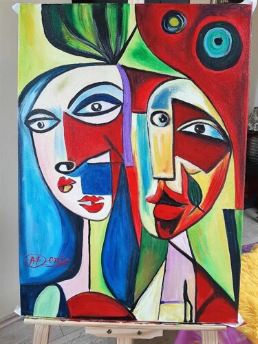 Painting titled "Don't belive" by Mihai Denis, Original Artwork, Acrylic