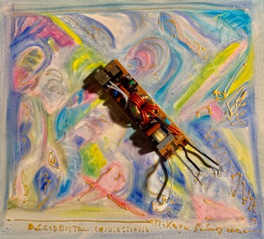 Peinture intitulée "Accidental Connecti…" par Mikaya Petros, Œuvre d'art originale, Huile