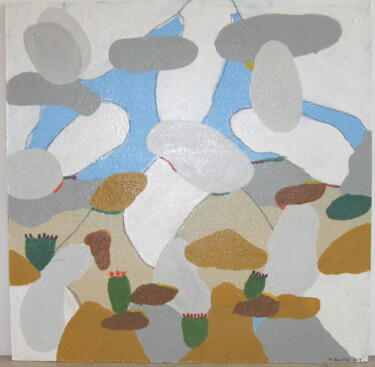 Картина под названием "Desert Dream 2" - Mike Smoller, Подлинное произведение искусства, Акрил Установлен на Другая жесткая…