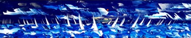 Painting titled "Everblue regatta" by Mikha, Original Artwork, Acrylic