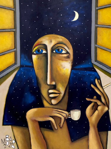 Pintura titulada "Tender is the night" por Mikhail Baranovskiy, Obra de arte original, Acrílico Montado en Bastidor de camil…