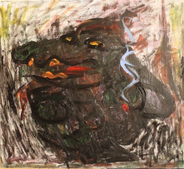 绘画 标题为“The smoking promena…” 由Mikhey Chikov, 原创艺术品, 丙烯