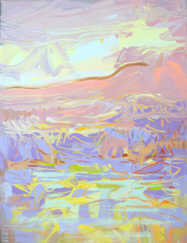 Картина под названием "Happy Morning" - Mila Weis, Подлинное произведение искусства, Акрил Установлен на Деревянная рама для…