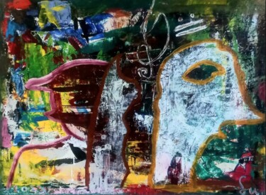 Ζωγραφική με τίτλο "-Кто-то там играет.…" από Милан Джурджевич, Αυθεντικά έργα τέχνης, Ακρυλικό