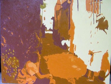 Schilderij getiteld "St.Tropez 4" door Mi Lan, Origineel Kunstwerk, Olie