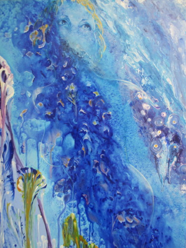 Malarstwo zatytułowany „Avatar” autorstwa Alexandre Milesi, Oryginalna praca, Akryl Zamontowany na Drewniana rama noszy
