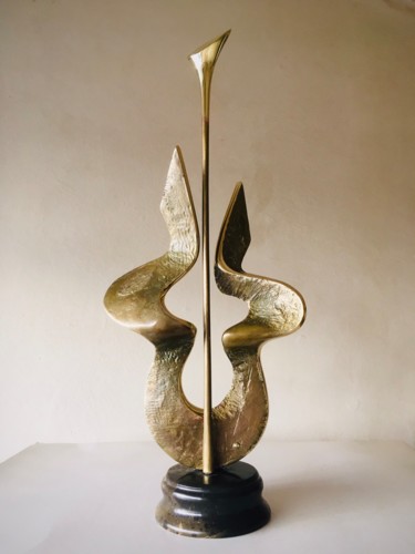 Escultura titulada "Germ" por Milko Dobrev, Obra de arte original, Bronce