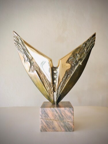 雕塑 标题为“''Wings''” 由Milko Dobrev, 原创艺术品, 青铜