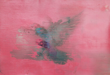 Peinture intitulée "Bird 3" par Miloš Hronec, Œuvre d'art originale, Huile