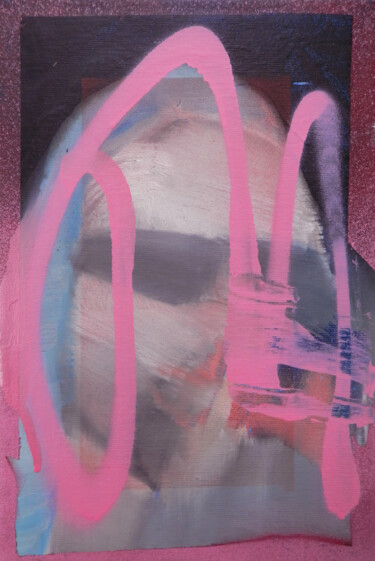Картина под названием "Neon Lights 5" - Miloš Hronec, Подлинное произведение искусства, Масло