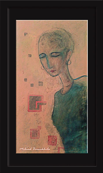 Painting titled "smoothly" by Miloud Boumkhila, Original Artwork, Acrylic