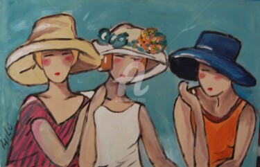 Pintura intitulada "The Ladies" por Milu Petersen, Obras de arte originais