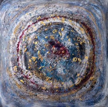 Malerei mit dem Titel "Infinite Love Rings" von Mimi Bastos Art, Original-Kunstwerk, Acryl
