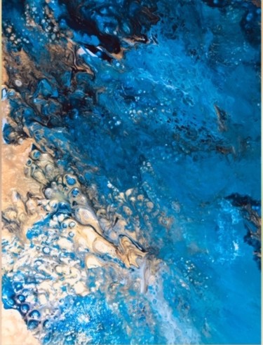 Peinture intitulée "Ocean" par Mina Casassus, Œuvre d'art originale, Acrylique