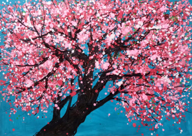 Peinture intitulée "Spring day" par Minh Phuong Hoang Thi, Œuvre d'art originale, Acrylique