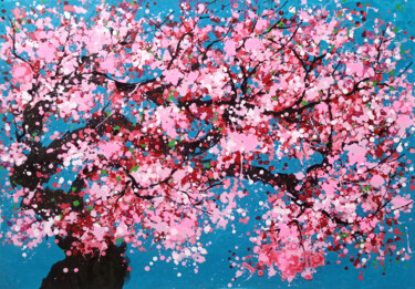 Peinture intitulée "Spring day 2" par Minh Phuong Hoang Thi, Œuvre d'art originale, Acrylique