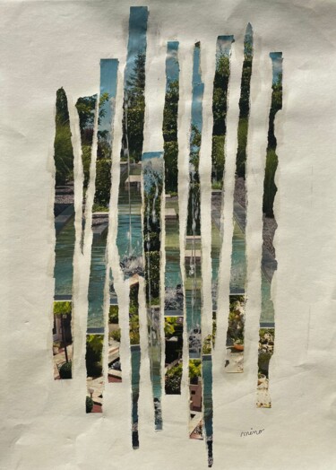Collages intitulée "Nature 7" par Mino, Œuvre d'art originale, Collages