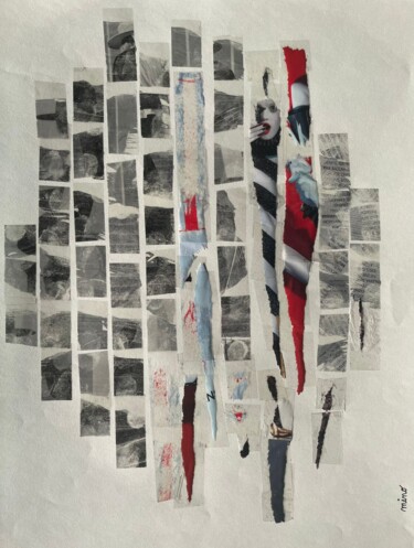 Collages intitulée "72b" par Mino, Œuvre d'art originale, Collages