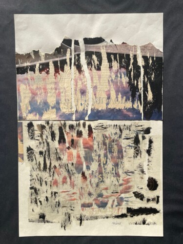 Collages intitulée "76" par Mino, Œuvre d'art originale, Collages