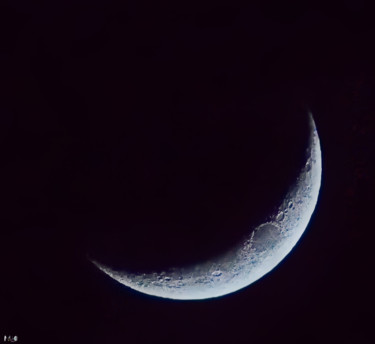 Fotografia intitulada "La lune 15" por Miodrag Aubertin, Obras de arte originais
