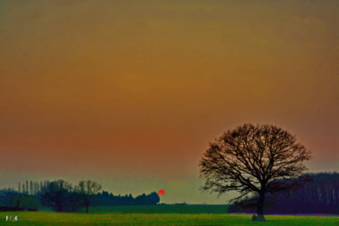 Fotografía titulada "coucher de soleil b…" por Miodrag Aubertin, Obra de arte original