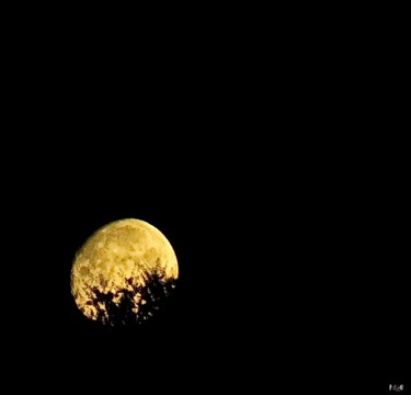 Fotografie getiteld "La lune 26" door Miodrag Aubertin, Origineel Kunstwerk