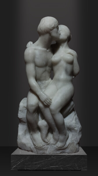 雕塑 标题为“First Kiss” 由Miraga Shahbazov, 原创艺术品, 石