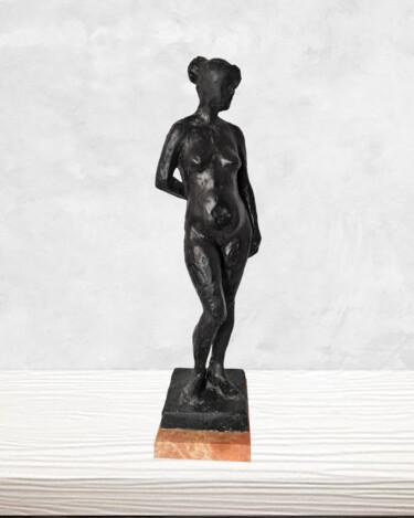 Sculptuur getiteld ""Etude girl", "Scul…" door Miraga Shahbazov, Origineel Kunstwerk, Gips