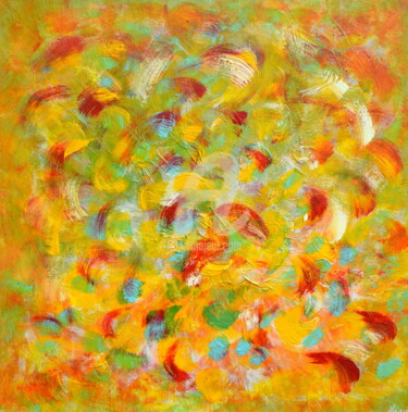 Schilderij getiteld "Radość/Joy/Joie" door Miravi Art, Origineel Kunstwerk, Acryl