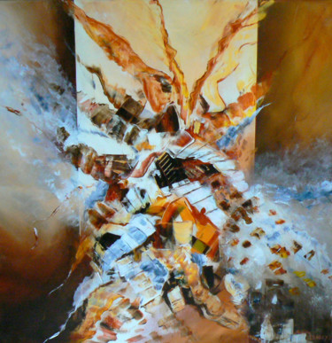 Pittura intitolato "avalanche colorée" da Legend'Art, Opera d'arte originale, Acrilico