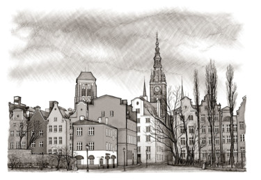 Digital Arts titled "gdansk.jpg" by Mirokrzys, Original Artwork, Digital Painting