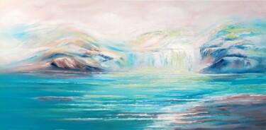 Painting titled "Water of Angels" by Mirian Nyitrai, Original Artwork, Oil