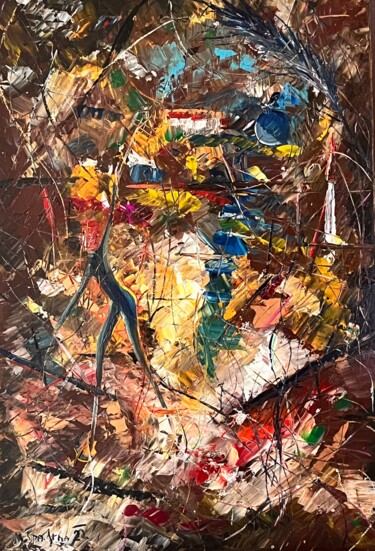 Pittura intitolato "Alma cristalina" da Miroslav Spadrna, Opera d'arte originale, Acrilico Montato su Telaio per barella in…