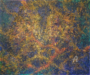 Peinture intitulée "Improvisation" par Mirsada Masal, Œuvre d'art originale, Huile