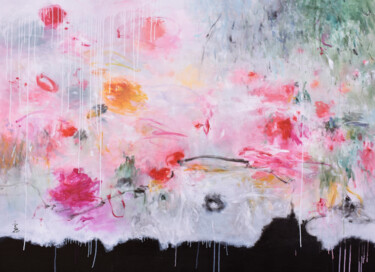 Pittura intitolato "Breathing Love" da Misako Chida, Opera d'arte originale, Acrilico