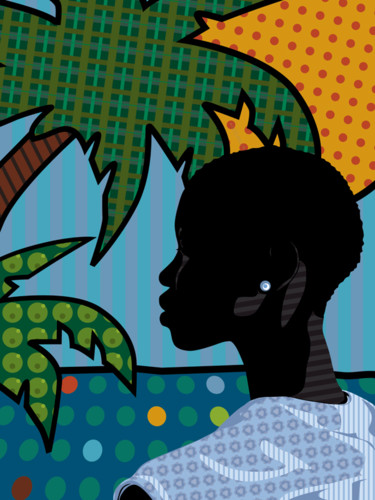 Grafika cyfrowa / sztuka generowana cyfrowo zatytułowany „nubian Princess” autorstwa Misaku, Oryginalna praca, 2D praca cyfr…