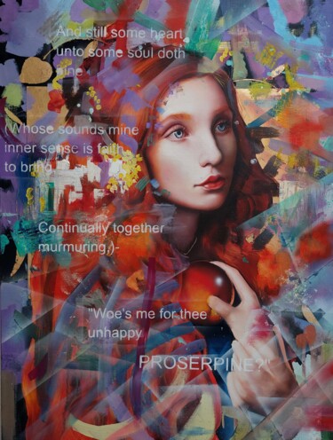 Pintura intitulada "Crossing Proserpine" por Simona Zecca, Obras de arte originais, Óleo Montado em Armação em madeira