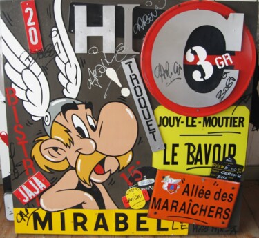 Peinture intitulée "ASTERIX par MISS MI…" par Miss Mirza, Œuvre d'art originale