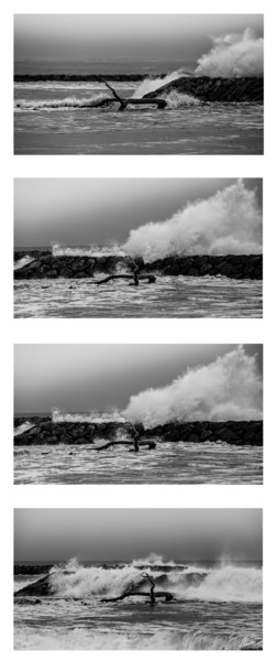 Photographie intitulée "Mer en colère" par Armelle Llobet, Œuvre d'art originale, Photographie numérique
