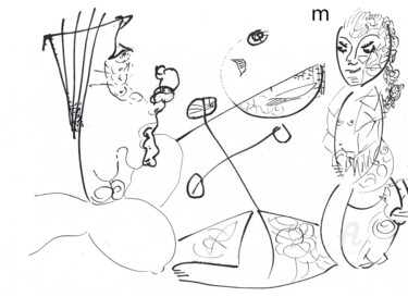 Tekening getiteld "i26" door Mi Tina, Origineel Kunstwerk, Inkt