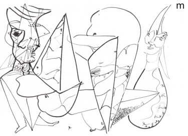 Tekening getiteld "i7" door Mi Tina, Origineel Kunstwerk, Inkt