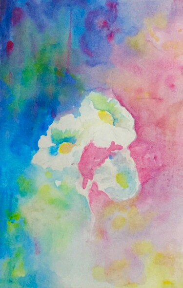 Peinture intitulée "Flowers-3" par Miya Atk, Œuvre d'art originale, Acrylique
