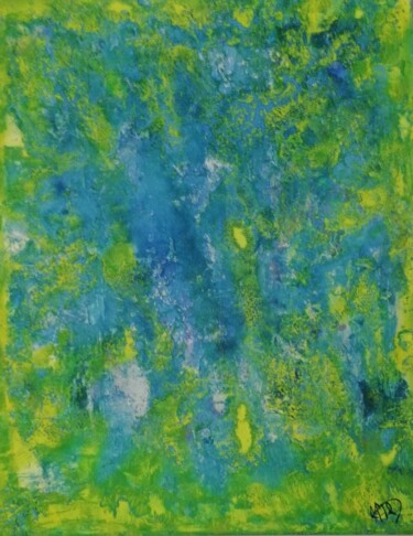 Malerei mit dem Titel "Aquatic" von Maria Ro Art, Original-Kunstwerk, Acryl