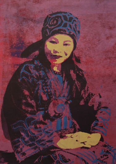 Impressões e gravuras intitulada "Ching Shih, Piraten…" por Mi-Jeanne Blansjaar, Obras de arte originais, Serigrafia