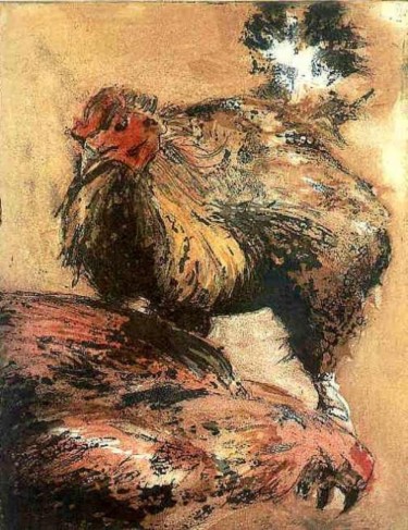 Painting titled "Hiérarchie" by Marie Josèphe James, Original Artwork