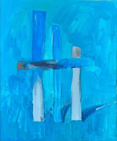 Painting titled "Crosses" by Mkhitar Mkhitaryan, Original Artwork, Oil