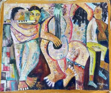 Painting titled "Popular music artis…" by Jafeth Moiane, Original Artwork, Acrylic